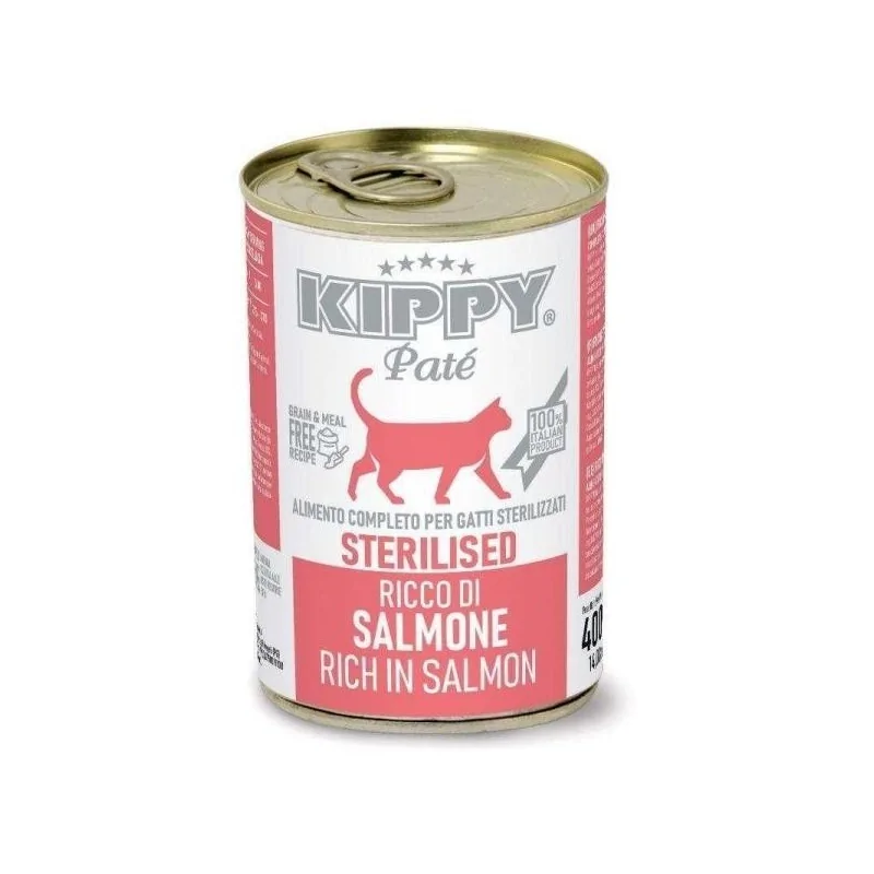 Boite Kippy Chat Sterilisé Saumon 400gr