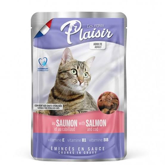 Plaisir repas chat Salmon 100gr
